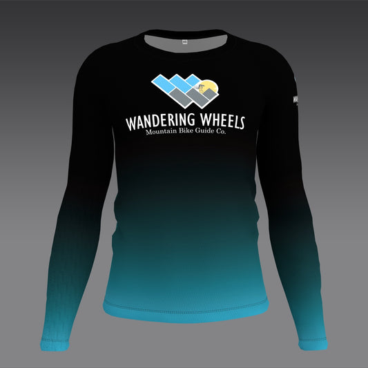 Wandering Wheels - Blue Fade - Long Sleeve