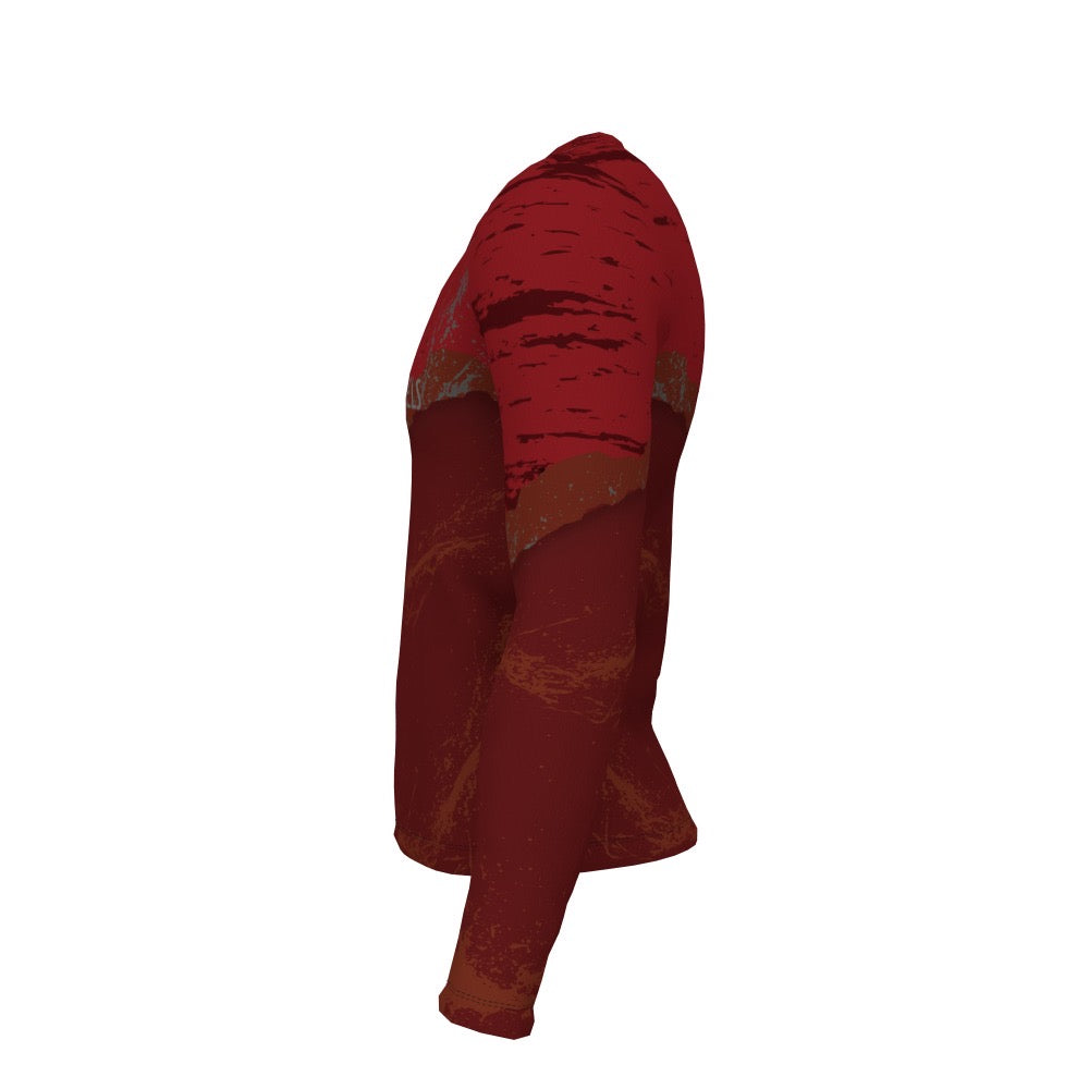 Wandering Wheels - Red Ripped - Long Sleeve