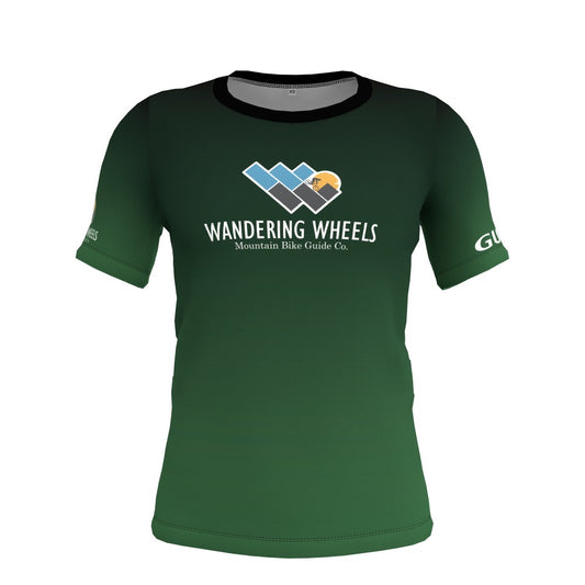 Wandering Wheels - Green Fade - Short Sleeve - Guide
