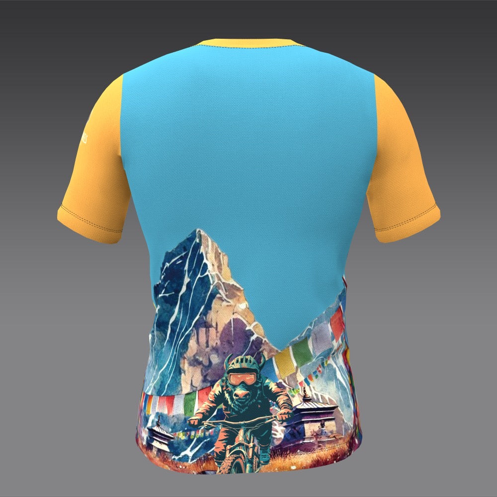 Wandering Wheels - Nepal - Orange - Short Sleeve