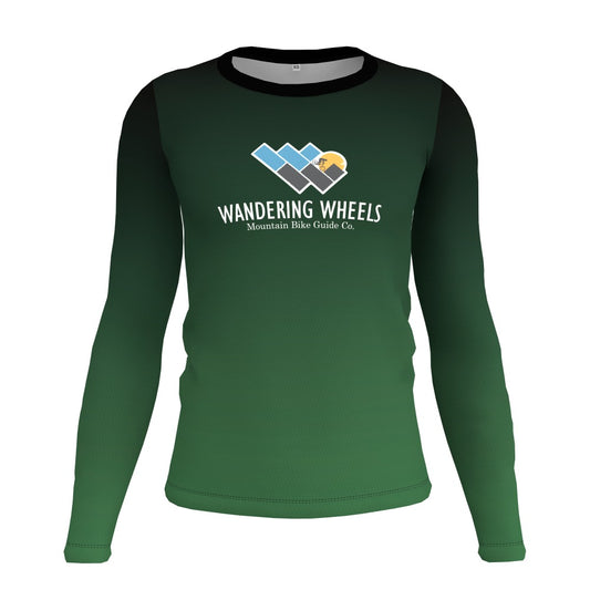 Wandering Wheels - Green Fade - Long Sleeve