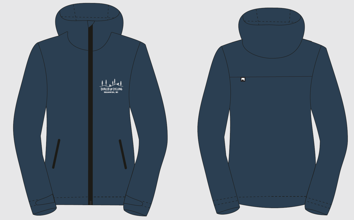 Dialed In Cycling - Rain Jacket