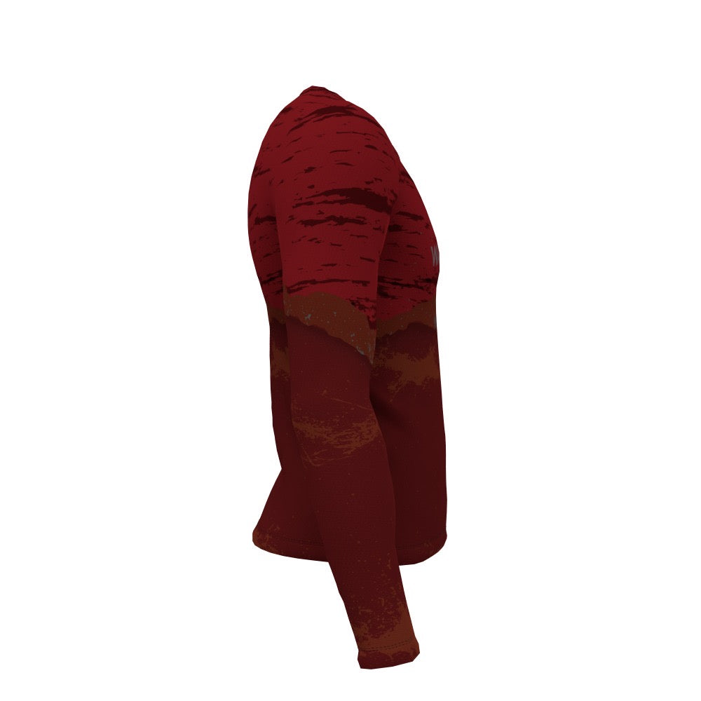 Wandering Wheels - Red Ripped - Long Sleeve