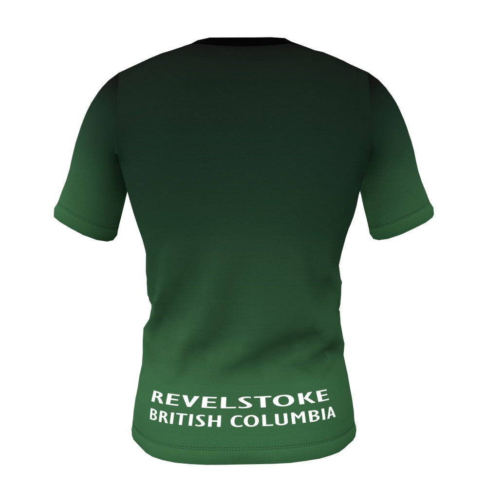 Wandering Wheels - Green Fade - Short Sleeve