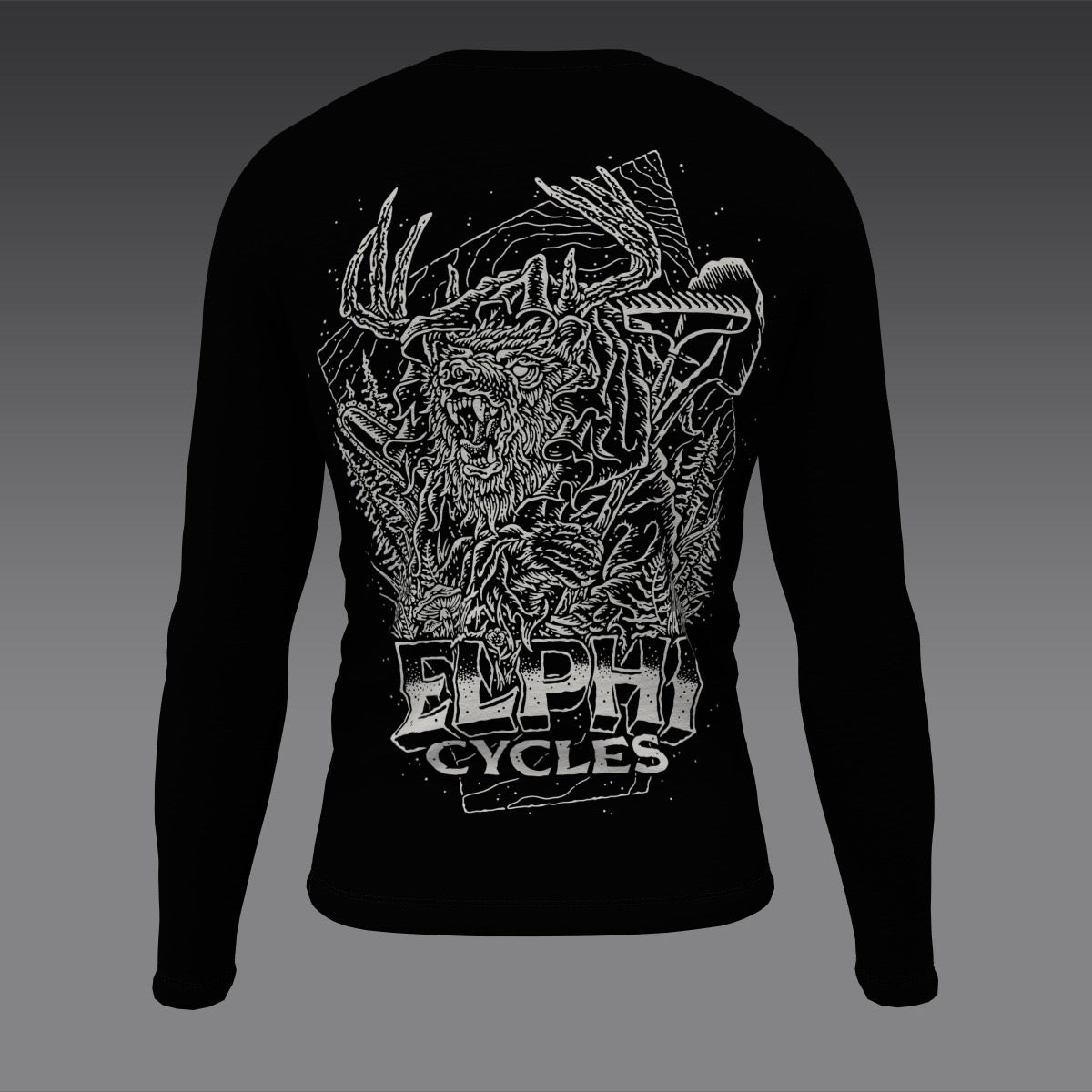 Elphicycles Jersey - BLK-B - Black with Grey