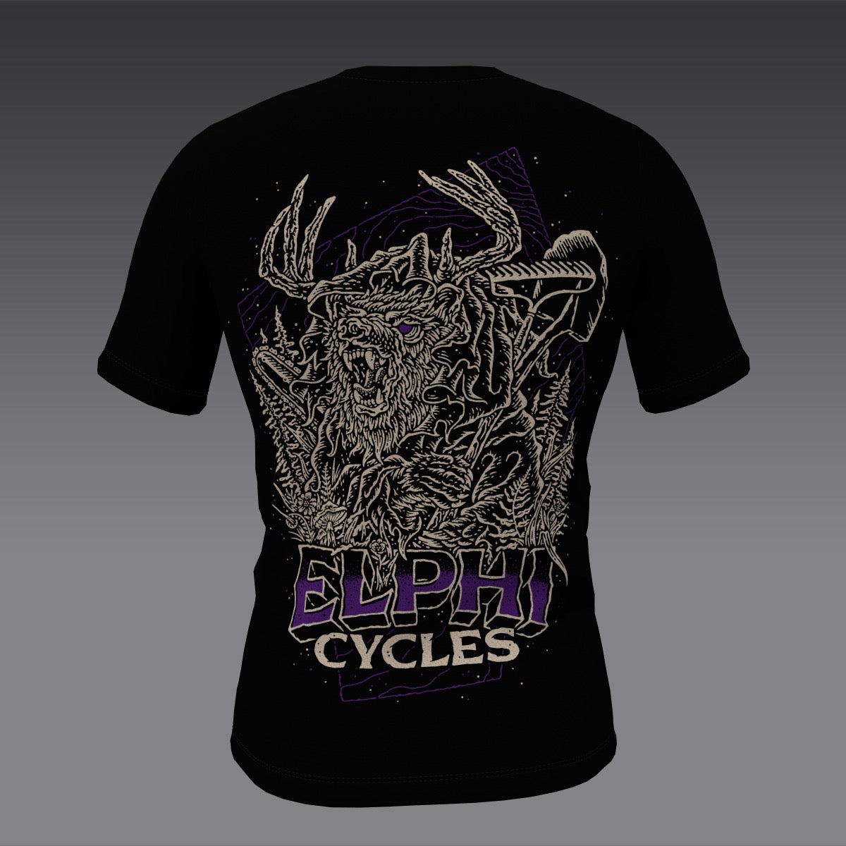 Elphicycles Jersey - BLK-A - Black with Purple