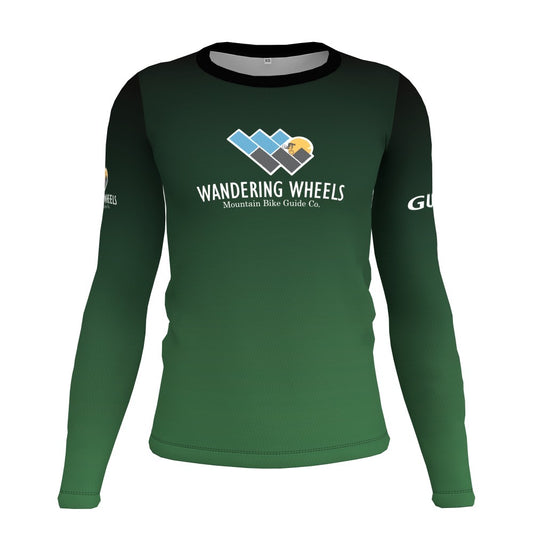 Wandering Wheels - Green Fade - Long Sleeve - Guide