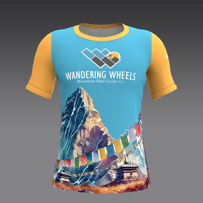 Wandering Wheels - Nepal - Orange - Short Sleeve