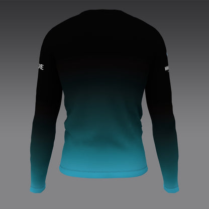 Wandering Wheels - Blue Fade - Long Sleeve - Guide