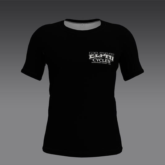 Elphicycles Jersey - BLK-D - Black with Green and Grey