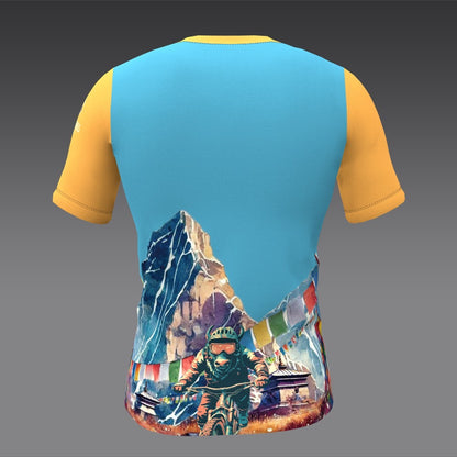 Wandering Wheels - Nepal - Orange - Short Sleeve