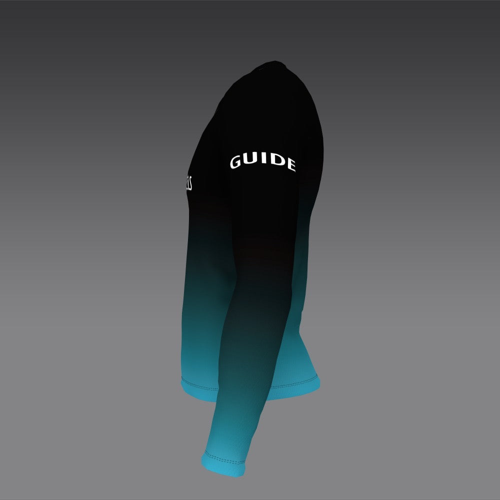 Wandering Wheels - Blue Fade - Long Sleeve - Guide