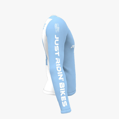 JRB - Light Blue and White