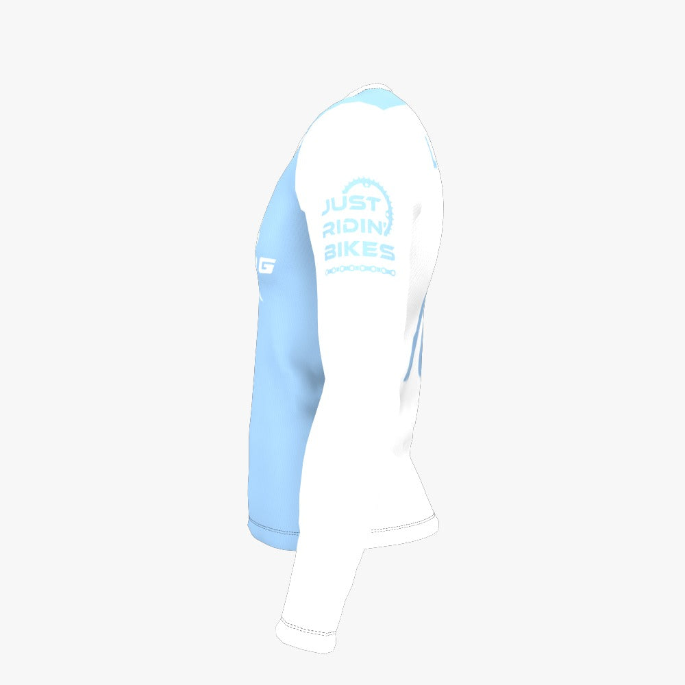 JRB - Light Blue and White