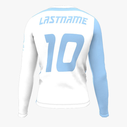 JRB - Light Blue and White